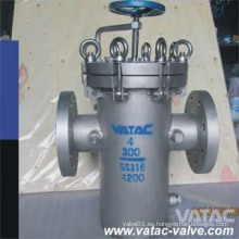 Vatac Acero fundido Wcb / Lcb / Wc9 / CF8 / CF8m / Ss304 / Ss316 Colador de la cesta